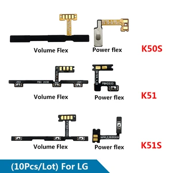 10tk/Palju toitelüliti on/Off Nupp helitugevusnupp Nuppu Flex Kaabel LG K22 K50s k51 k51s Varuosad