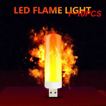 1~10TK Öö Valguses USB-Leek Hele Valgus Küünal LED-Leek Hele USB Atmosfääri Kerge USB-Pistik Lambi Väljas Siseruumides