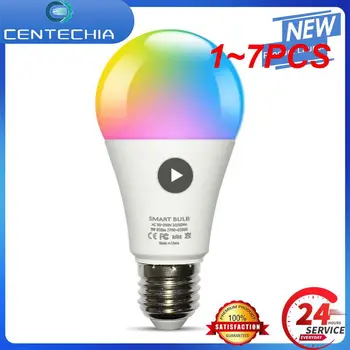 1~7TK 15W Tuya Wifi Smart Lamp E27 RGB Led Pirn Smart Home Tuya Lamp 110V Alexa Smart Lamp Kodu