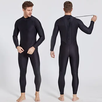 2MM paks soojustatud pika varrukaga, kanna ühes tükis ujumistrikoo külm vastupidav kriimustuskindel stab vastupidav surfamine paar sukeldumisel ülikond