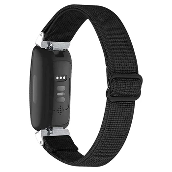 2X Smart Watch Ansamblid Fitbit Inspire 2/ Inspire HR, Elastne Reguleeritav Pehme Rihm Wristbands Asendamine Ansamblid(Must)