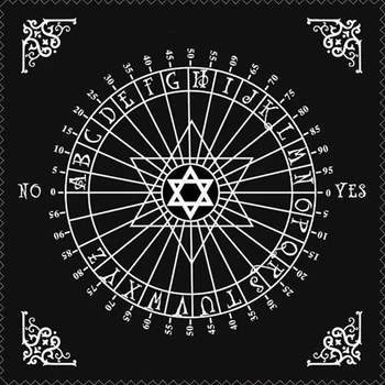 30x30cm Tarot Laudlina Pendel Pentacle Runes Tarot Altari Laudlina Ennustamine Altari Tarot-Kaardi Riie Mängu Matt Must