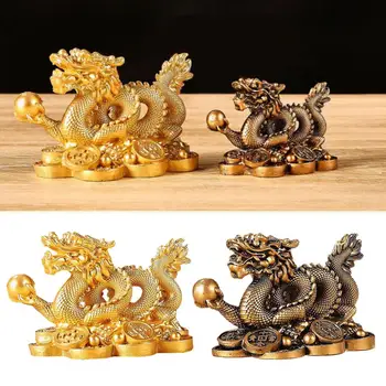 3D Dragon Kuju, Ornament Keha Liigesed Kulla Värvi Messing Loomade Messing, Käsitöö, Kodu Kaunistamiseks Kaunistused 2024