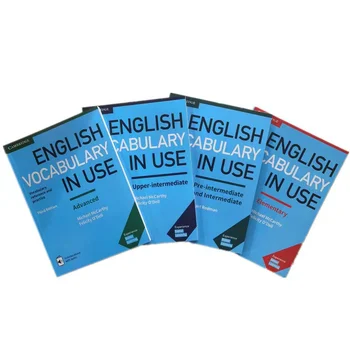 4 Raamatud Cambridge ' I Inglise Keele Sõnavara Raamat Inglise Keele Sõnavara Kasutamine Inglise Keele Õppe Artefakt Grammatika Entsüklopeedia