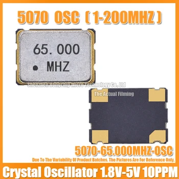 (5TK) 5070 65M 65MHZ 65.000 MHZ Aktiivne Kristall-Ostsillaator SMD-4 OSC 5.0*7,0 mm kvartsostsillaatori Kell Ostsillaatorid 1.8 3.3 V V 5V