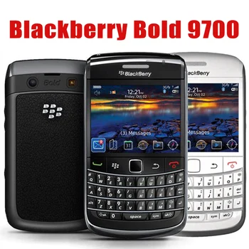Algne Lukustamata BlackBerry Bold 9700 Mobiiltelefoni 5MP 3G, WIFI, Nutitelefoni, GPS, Bluetooth, Kaamera, Qwerty Klaviatuur mobiiltelefoni Baar