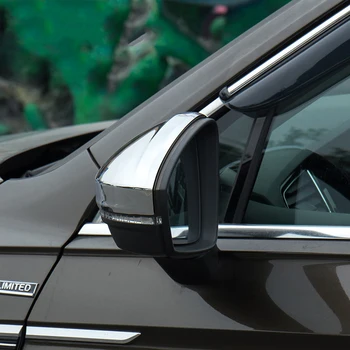 Auto Küljel välispeegel, Rearview Tagasi Peegli Kate Sisekujundus Särav Hõbedane Volkswagen VW Tiguan MK2 2017 2018 Rearview Mirror Sisekujundus