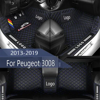 Auto Põranda Matid Peugeot 3008 2013 2014 2015 2016 2017 2018 2019 Kohandatud Auto Suu Padjad, Vaip Katte Sisustuselemendid