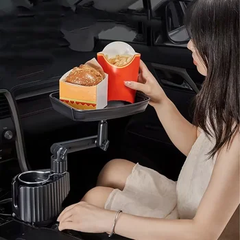 Auto Tabel 360 ° Pöörlevad Käe Toitlustus Töö Auto Joogi-Toidu Kohvi Hammas Sahtel Auto Sülearvuti Omanik Istme Tabel Tesla auto
