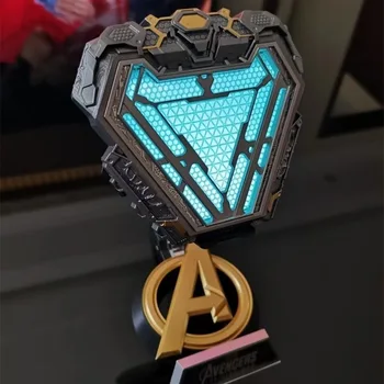 Avengers Iron Man Arc Reaktori 1:1 Tony Stark Südame Mk50 Rinnus Lamp Super Kangelane Joonis Metallist Mudel Mänguasjad Figuriin Kuju