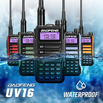 Baofeng Walkie Talkie UV-16 pikamaa Võimas 10W Handheld VHF Transceiver Dual Band VHF-UHF-2 Viis Ham Raadio veekindel