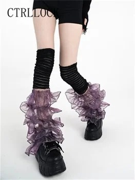 CTRLLOCK Harajuku Läbipaistev Võrgusilma Pits Servjätkatud Jala Kate Y2k Naiste Sokid Kate