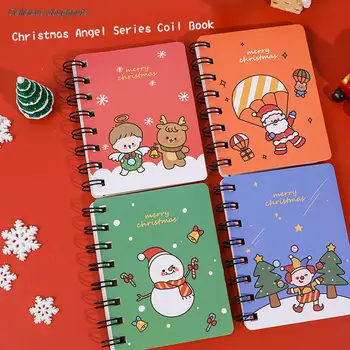 Cute Cartoon Christmas Spiraal Sülearvuti Kawaii Jõuluvana Põder Lumememm Portable Notepad-Raamat, Kooli Kontoritarbed Lapsed Kirjatarvete