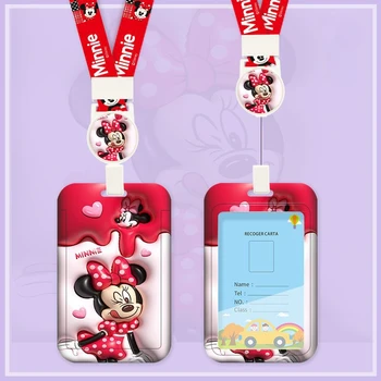 Disney Miki-Kaardi Omanikele Poisid ja Tüdrukud Cartoon ABS Libistage Kate Sissetõmmatavad Lihtne Välja Tõmmata, Veekindel Degaussing Kaardi Kott