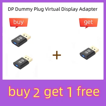 DP Dummy Plug Virtuaalne Ekraan Adapter EDID Peata Emulaator 4K DP Displayport Virtuaalne Ekraan Tarvikud videokaart