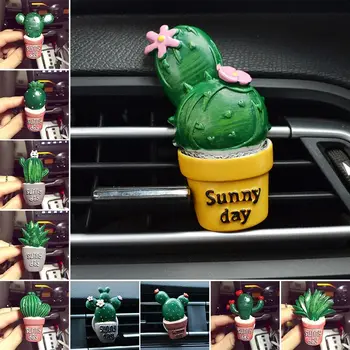 Ehted Auto Vent Parfüümi Clip Cactus Kliimaseade Kaunistused Õhuvärskendaja Lõhnaaine Kaunistamiseks Auto Tarvikud