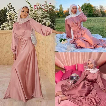 Eid Lähis-Ida Ramadan Abaya Dubai Femme Seal Kaftan Islami Kleit Araabia Moslemi Hijab Khimar Naiste Kleit Elegantne Pidu