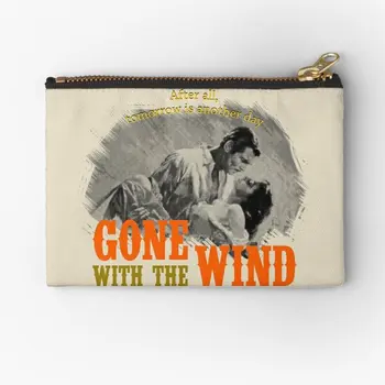 Gone With The Wind Tõmblukk Kotid Pakendi Meeste Väike Tasku Kosmeetika Ladustamise Aluspüksid Rahakott Sokid Puhas Naiste Mündi Võti