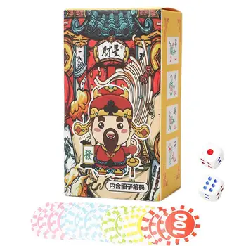 Hiina Mahjong 144 Tk Väike Hiina Mahjong Paber Kaartide Komplekt Partei Carry Kaardi Mänguasjade Komplekt Hiina Stiilis Mängu Mängida