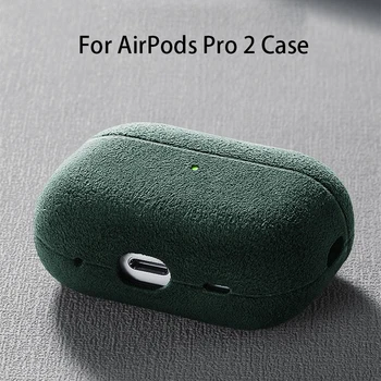 Itaalia Alcantara Puhul Apple AirPods Pro 2 Pehme Kaitsva Katte AirPods Pro 2. Põlvkonna Kõrvaklapid Juhtudel Nahk