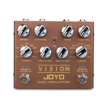 JOYO R-09 VISIOON Multi-effect Kitarr Mõju Pedaali 9 Mõju Dual Channel Ümbersuunamise Pedaali Tap Tempo Mini Mõju True Bypass