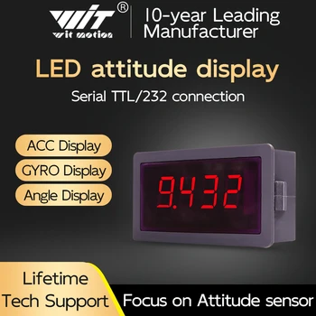 Kiirendus Andur Nurk Digitaalse Toru 4-kohaline digitaalne Serial TTL/232/485 tasandil kontrolli LED-ekraan