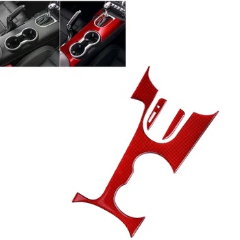 LHD süsinikkiust käiguvahetuse Kasti Paneeli Katta Sisekujundus Ford Mustang 2015-2023 Punane