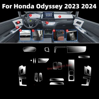 Läbipaistev Tpu Kile Honda Odyssey 2023 2024 Interjööri Kleebis Center Console Käik Ukse Taga Taga Paneel Auto Tarvikud
