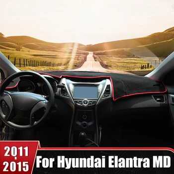 Näiteks Hyundai Elantra MD 2011 2012 2013 2014 2015 Auto Armatuurlaua Katmiseks Anti-UV-Non-slip Matt Vältida Valguse Pad DashMat Tarvikud