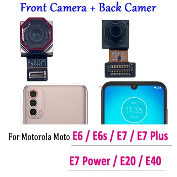 Originaal Motorola Moto E40 E20 E6S E6 E7 Power Plus Tagasi Tagumine Kaamera Moodul Flex Kaabel + Sõidusuunas Kaamera Asendamine