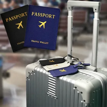 Passi Kaane Pu Nahk Reisi-ID Krediitkaardi Passi Omanik Pakettaknad Rahakoti Käekotti Naiste Kotid Pagasi Nimi, Kaardi Omaniku Sildid