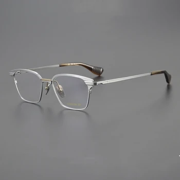 Prillid raamid DTX-152 Puhas Titaan Meeste prillid raami Square Naiste Trendid Optilised Klaasid Oculos De Grau Feminino