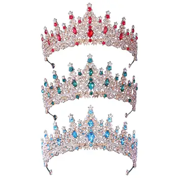 Rhinestone Pulm Kroonid Peakatted Juuste Ehted Peapael Juuksed Kleit ja Tarvikud Pruudi Crystal Crown Tüdrukute Pulmad Halloween