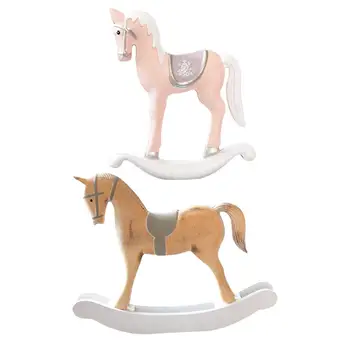 Rocking Horse Figuriin Loomade Kuju Põhjamaade Stiile Decor Kaunistama Stseeni Kokkulepe, Aed Osaline Pidulik Kodu Kaunistamiseks