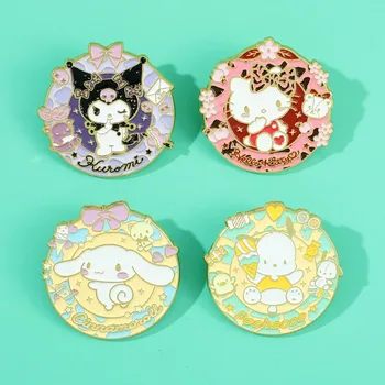 Sanrio Hello Kitty Broochs Anime Tegevus Arvandmed Kuromi Cinnamoroll Minu Meloodia Clothings Seljakott Teenetemärgi Mudelid Lastele Kingitusi