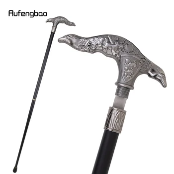 Silver Eagle Pea Walking Stick 26cm Peidetud Mõõk enesekaitseks Mood Roo Mõõk Cosplay Crosier Kinni 93cm