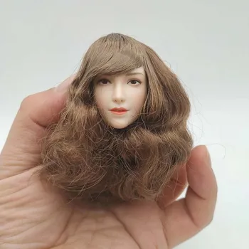 SUPER DUCK 1/6 skaala SDH024C Pruunid laines juuksed peas skulptuurid mudel 12in tegevus joonis kahvatu mänguasjad