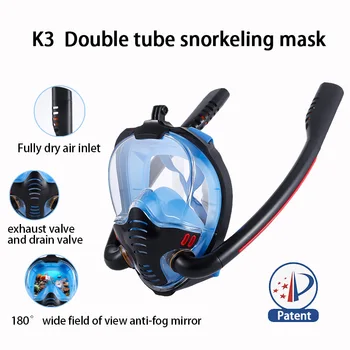 TaoBo Scuba Diving Mask kogu Nägu Snorkeling Mask Veealune Anti Udu Täiskasvanud Scuba Veealuste Harpuunide Mask Gopro Kaamera
