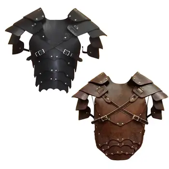Viking Rind Õlg Armor Reguleeritav Rihm Metallist Needid Ratsu Kostüüm Warrior Viking Piraat Täiskasvanute Cosplay Rolli Mängida