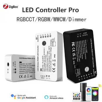 Zigbee 3.0 LED Riba, Kontroller Pro RGBCCT / RGBW / WWCW / Dimmer Kontroller Reset oluline Toetada Alexa Hääl RF Remote Lüliti
