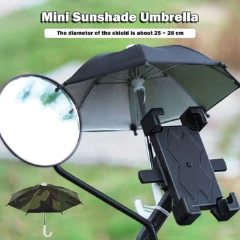 Mobiiltelefoni Vihmavari Mootorratta Seista Veekindel Hingav Vältida Päikese Kaasaskantav Mini Vihmavari Ratsutamine