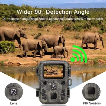 Traadita Bluetooth-Wifi301 Pro Jahindus Kaamera Wifi Mini301 APP Kontrolli Rada Kaamera 24MP Night Vision-Motion Eluslooduse Lõksu Foto